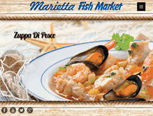 Tablet Screenshot of mariettafishmarket.net